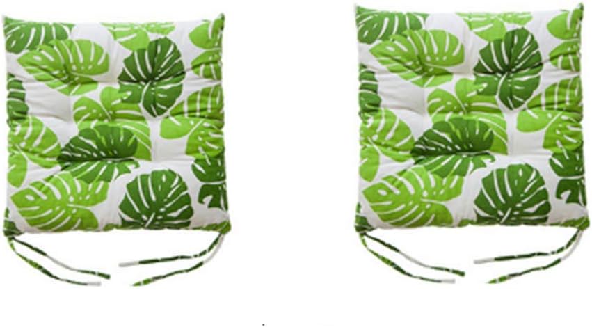 Dada 2 x Chair Pad Cushion,Dining Chair Pad Cushion with Ties Soft Pillows for, Dining, Camping, Kitchen Chairs (D)