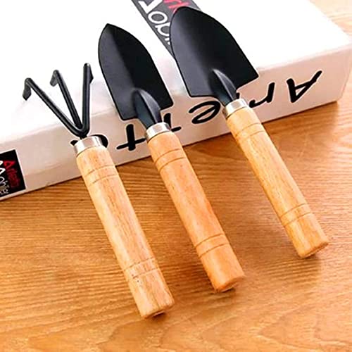 Suzec Gardening Combo Tools Kit - Handle Cultivator, Garden Fork, Gardening Trowel | Gardening Tools Set (3pc Garden Tool)