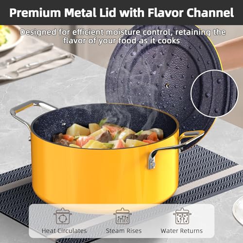 Image of Nuwave Lux 13pc Forged Lightweight Cookware Set PFAS Free, Healthy G10 Duralon Ceramic Coating, Ultra Non-Stick, Stay-Cool Handles, Works on All Cooktops & Induction Ready