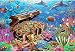 FXNB Puzzle 3Dpuzzle 1000 Pezzi di Fai-da-Te in Legno Ora Giocattoli Educativi Compleanno Fondali Marini Tesoro Puzzle in Legno per Bambini