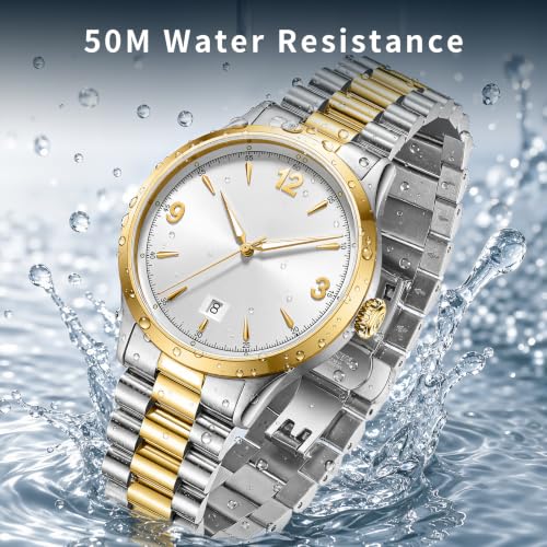 Image of TOPHILL Men Watches Automatic Mechanical Watches - Dive, GMT, Chronograph & Dress Styles | 316L Stainless Steel, Sapphire Crystal, Ceramic Bezel | 5ATM-300M Waterproof with Super Luminous | Classic Business & Sport Casual
