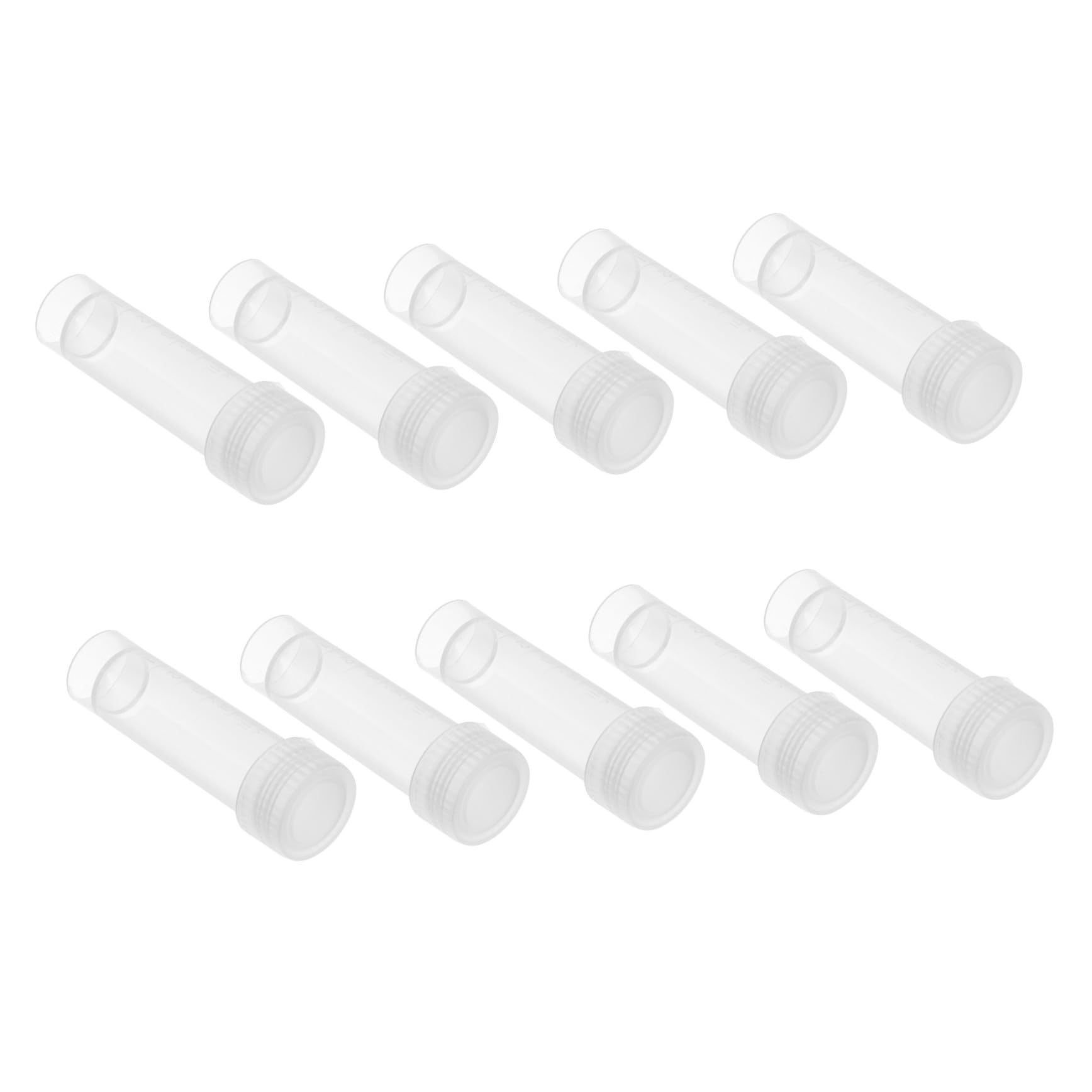 Operitacx 10pcs Sewing Case, 2.3" Length Plastic Sewing with Lids, Portable Storage for Craft Knitting