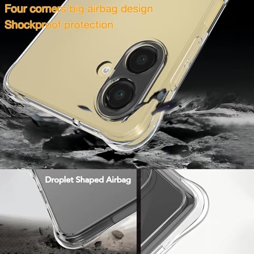 Image of REALCASE Silicone Samsung Galaxy A07 Back Cover Case, Scratch Resistant Protective Crystal Clear Transparent Shock Proof Bumper Back Cover Case for Samsung Galaxy A07