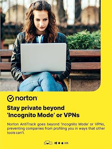 Image of Norton AntiTrack | 5 Devices 1 Year | Windows, Mac & iOS | Anti-finger Printing, Tracker & Cookie Blocker