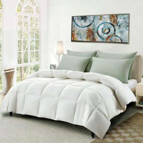 Image of Flat Ultra Thin Bed Pillows King Size Pillow Set of 2 Extra Soft Down Alternative for Stomach Back Sleeper Sage Green 20x36inches