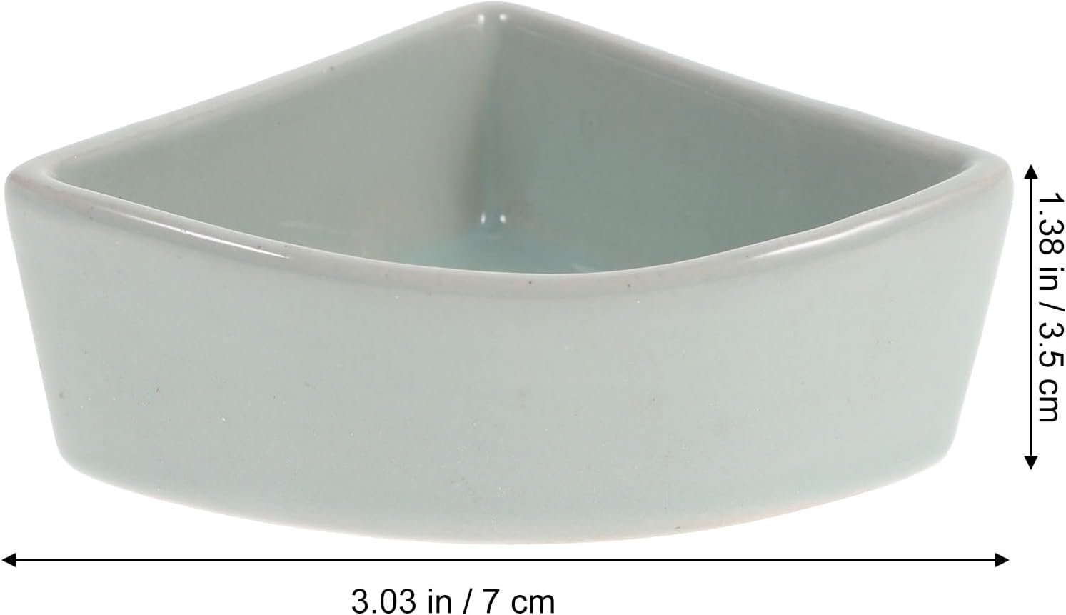 iplusmile Hamster Feeding Basin Ceramic Hamster Food Bowl for Small Pets Anti-Turning Food Feeder for Guinea Pig Hedgehog and Bears 3.93 X 3.93 X 1.37 in Easy to Clean