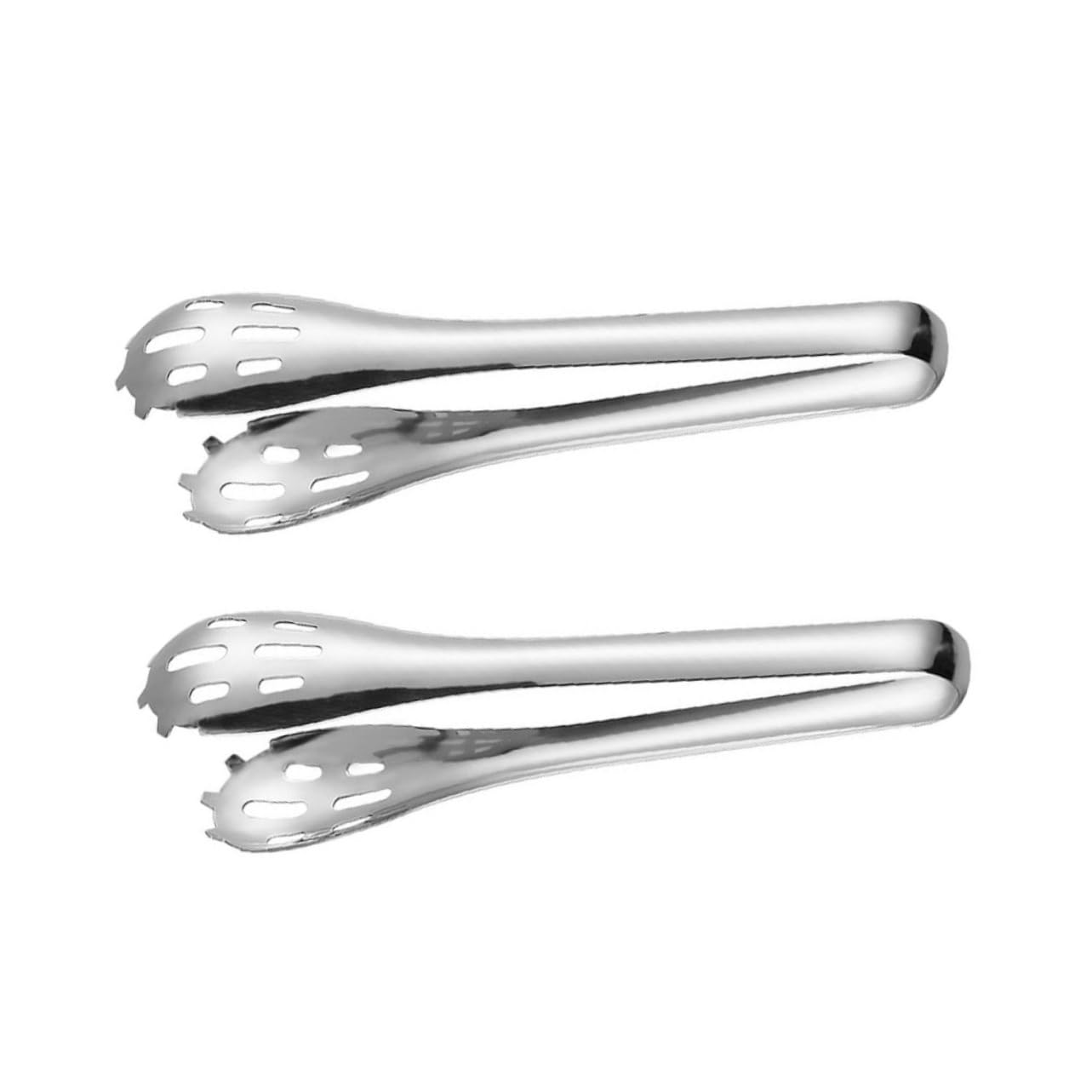 GLEAVI 2Pcs Food Tongs Buffet Clamp for Barbecue Steak and Egg Serving Sturdy Kitchen Clips for Parties Picnics and Daily Use