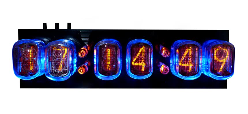 IN-12 Nixie Tube Clock 12/24 Hour (with Tubes) Acrylic Case