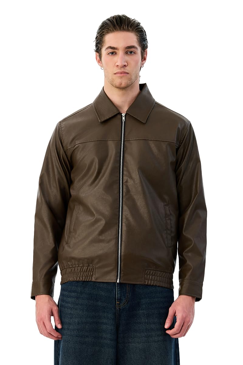 snitch Men Casual Jacket | Regular Fit Full Sleeve Solid Notch Lapel Collar & Zip Closure | Lightweight Polyester & Insulated For Cooler Weather-picture-53