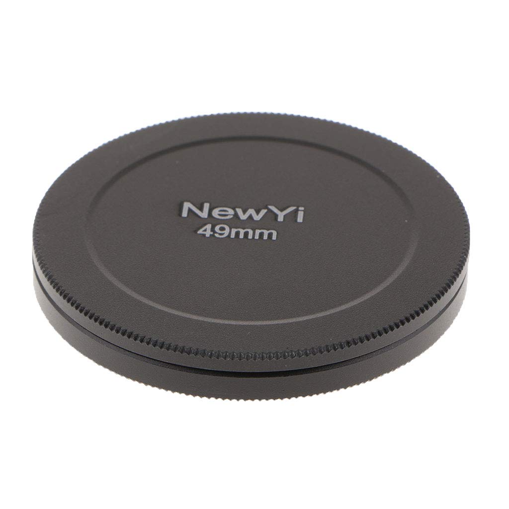 Lot de 3 capuchons de protection en métal pour filtre d'objectif d'appareil photo 49 mm Noir