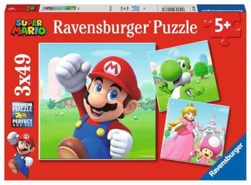 Ravensburger - Puzzle 3x49 pièces - Super Mario