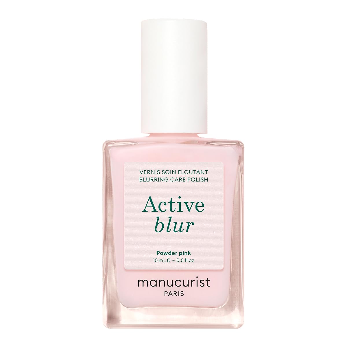 Manucurist Active Blur™ – Smalto Rinforzante Unghie Fragili con Effetto Blur – Smalto Unghie Trasparente Rosa Cipria Opaco – Smalti per Nails Senza Lampada – Nails Care - Ingredienti Naturale - Vegan