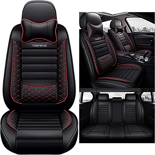 Housses de siège de voiture universelles pour BMW E60 525i 530d 535d noir et rouge