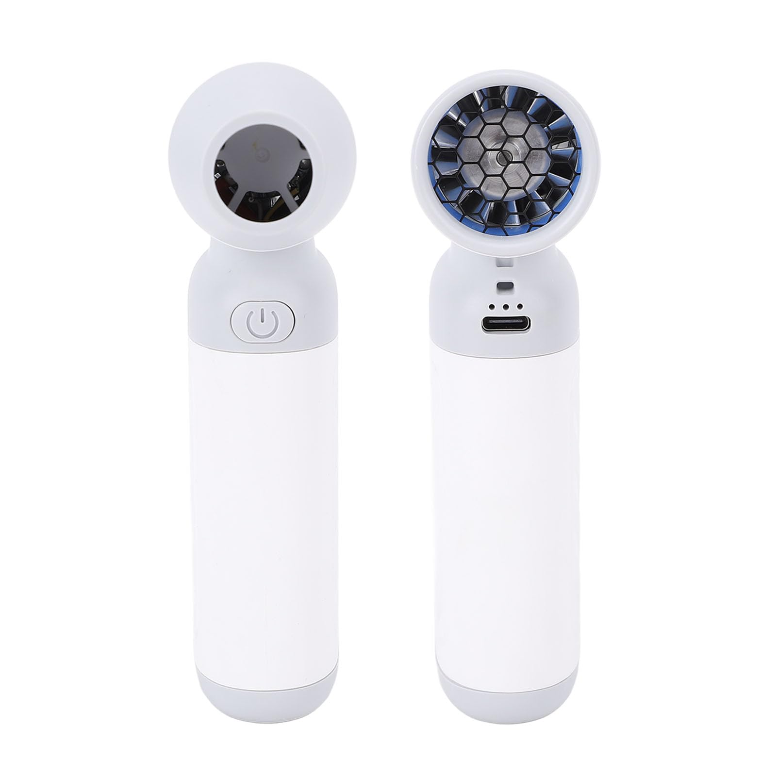Plumero de Aire Comprimido, Soplador de Aire Eléctrico de Flujo de Ajustable de 130000 RPM con Batería Recargable de 4000 MAh para Limpieza de Teclado de Computadora (WHITE)