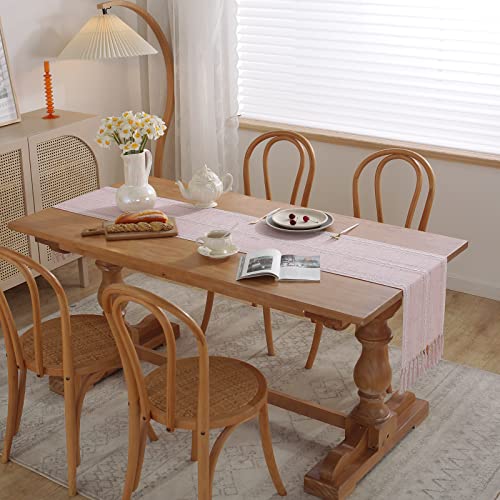 Yicorgard Farmhouse Table Runner Rustic Style 33 x 160 cm - Image 3