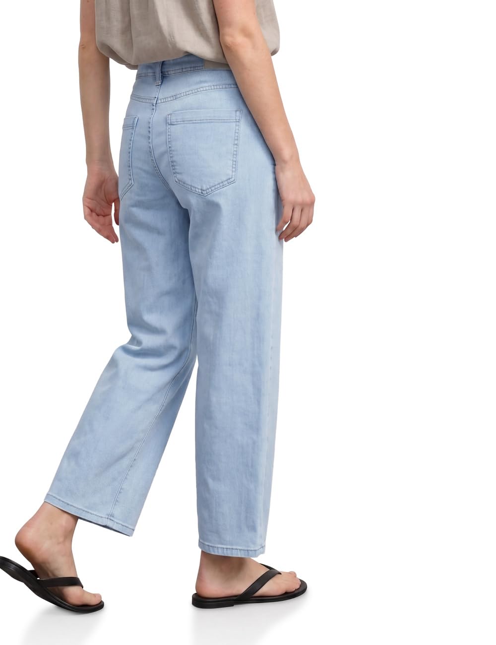 Street One Damen Mid Waist Wide Leg Jeans im Loose Fit 3817789