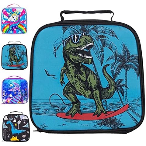 Lunch Box for Boys, Dinosaur Lunch Bag Blue Cover