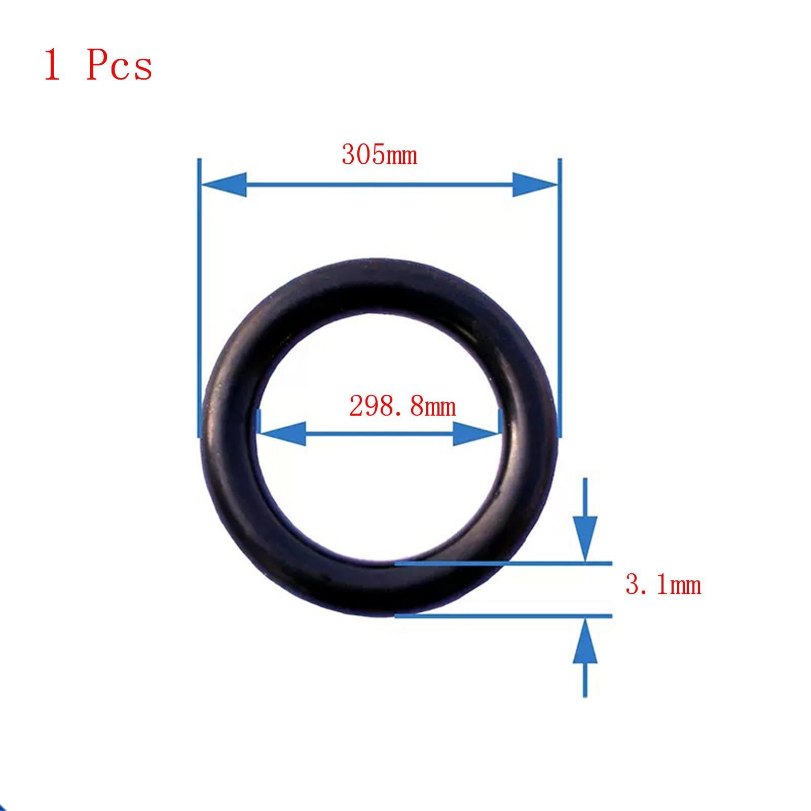 Equipo del Anillo o, 1 Uds Juntas tóricas de Caucho nitrilo, 283,8mm x 290mm 3,1mm, OD, ID, Ancho, Negro(298.8mm x 305mm x 3.1mm)