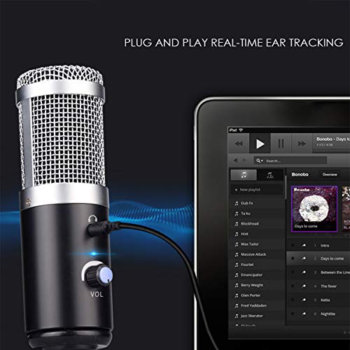 iFCOW USB-Mikrofon Laptop Kondensator Recording Mikrofon für Podcasting Video Chat Streaming Broadcast – Bild 8