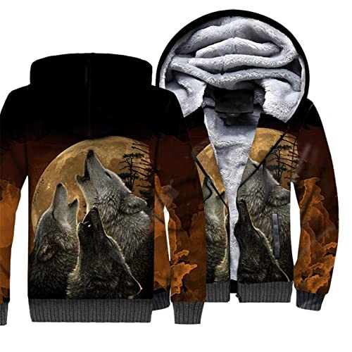 Sweat à capuche loup 3D idéal pour le cosplay et les sorties d'hiver