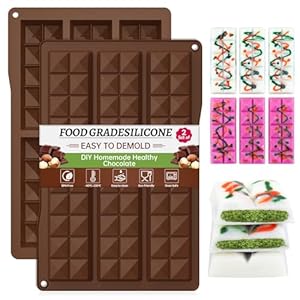 Gicgieo Q6-Z Dubai Schokoladenform Silikon 2er Set