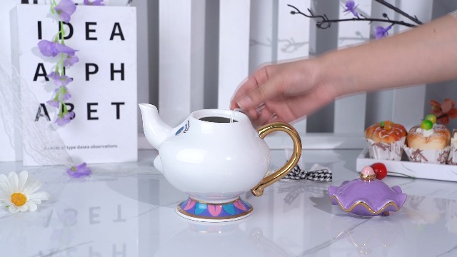 Amazon.com | LEEPENK Cartoon Mrs Potts Teapot Beauty and Beast
