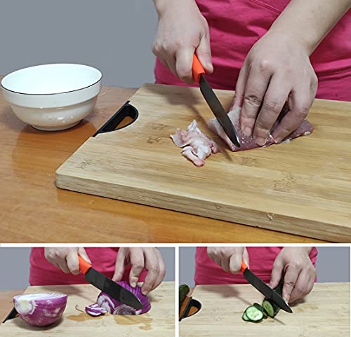 Keramische messenset, Keuken Chef Mes Set, Brood Mes Super Scherp Vijf Stuk 6"Chef Mes,5"Utility Mes, 4"Fruit Mes, 3"Paring Mes, 1''Plantaardige Fruit Peeler, Roestvrij en Vlekbestendig - Image 8