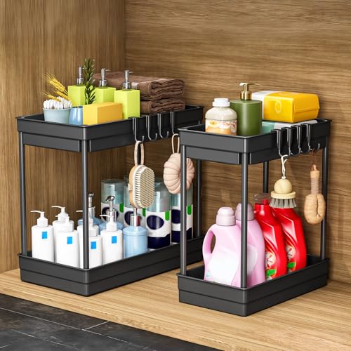 StowBin Küchen Organizer, 2 Stück Unter Waschbecken Regal – Ansicht 5