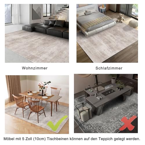 NujorWarm Graphen Elektrischer Heizteppich Weicher Plüsch Beheizbare Teppich Beheizter Fußmatte für Büro Raumheizung Bodenheizung Matte mit Timer Schnelle Heizung Heated Rug 220V 195 * 290cm WS