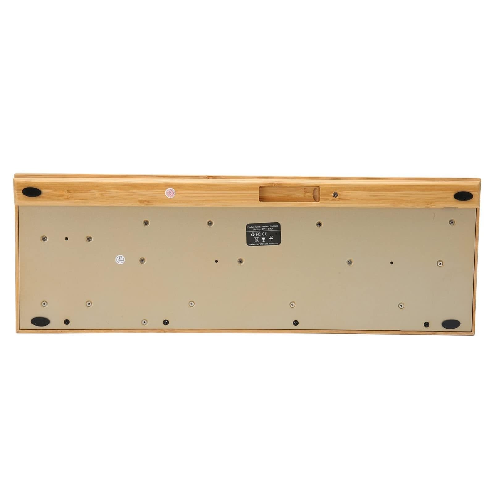 Ergonómicos Conjunto De Ratón Y Teclado, Combinación De Teclado, Ratón, Equipo Informático, Madera De Bambú Jugar Trabajar