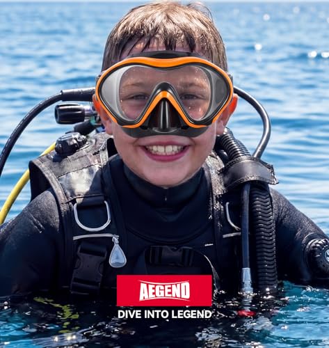 Aegend Kids Swim Goggles Snorkel Diving Goggles with Nose Cover for Kids 3-15, Knitted Fabric Strap, Anti-Fog No Leak - image 6
