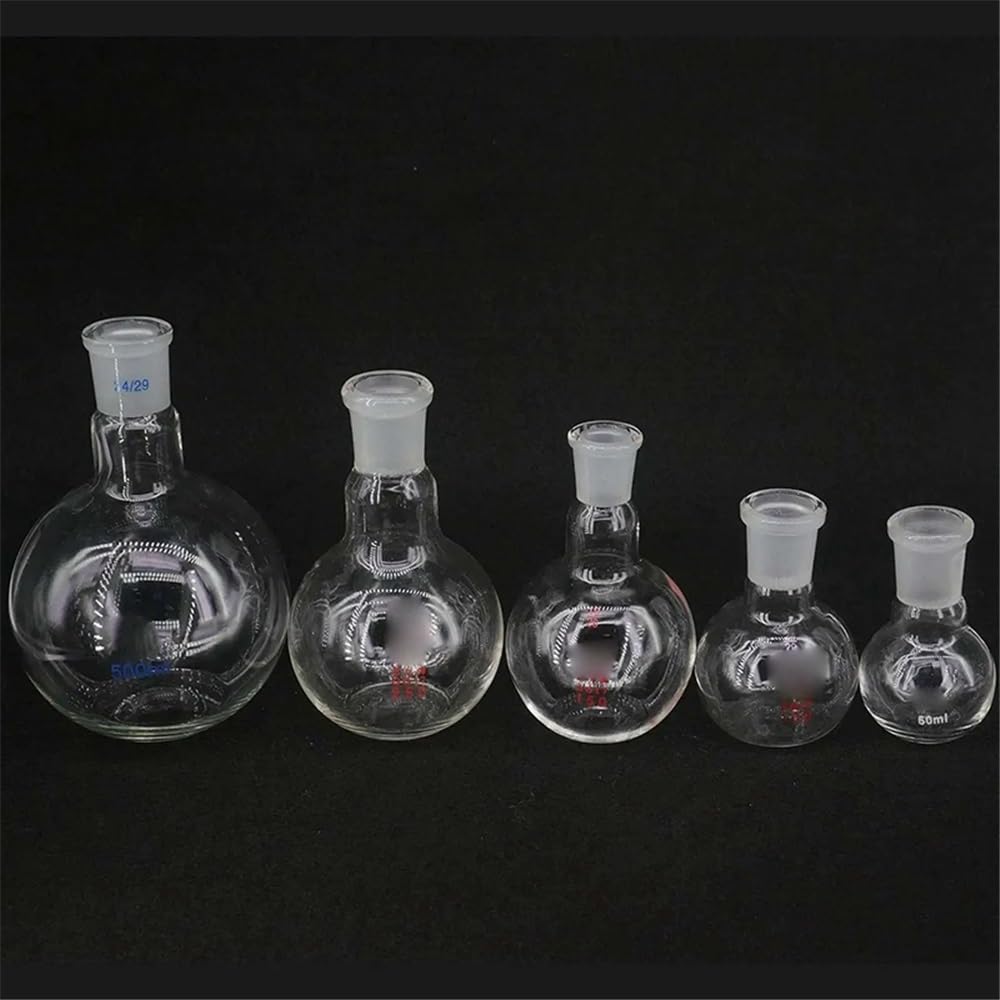 100 ml 150 ml 250 ml Borosilikatglas 19/26 24/29 29/32 Ein Mund Kurz Flachbodenkolben Kochendem for Labor(250ml Joint 29-32)