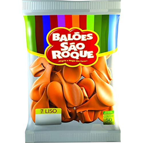 São Roque Balão Imperial N.070 , Naranja, 50 balões