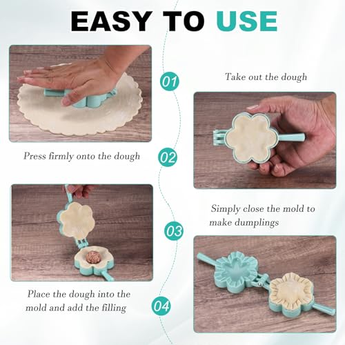 Máquina de bolas de masa plástica, juego de prensas para empanada y raviolis 7