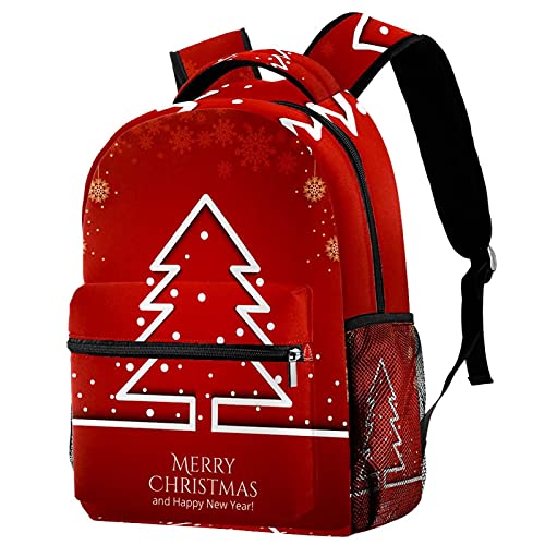 Sac à dos de voyage style Noël rouge le cadeau idéal pour le campus des filles et garçons