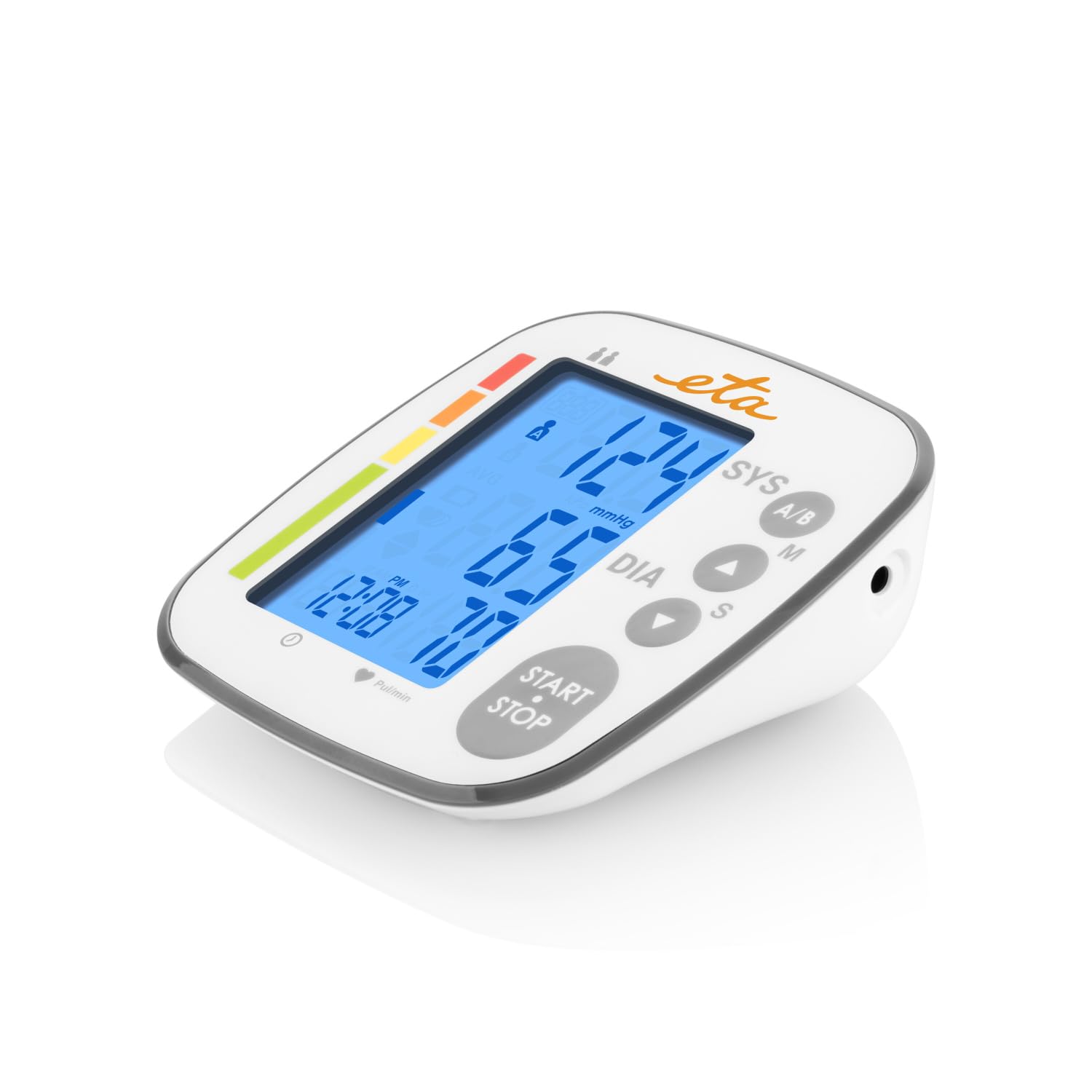 ETA Esfigmomanómetro de brazo superior para 2 personas - Capacidad de registros 2x250