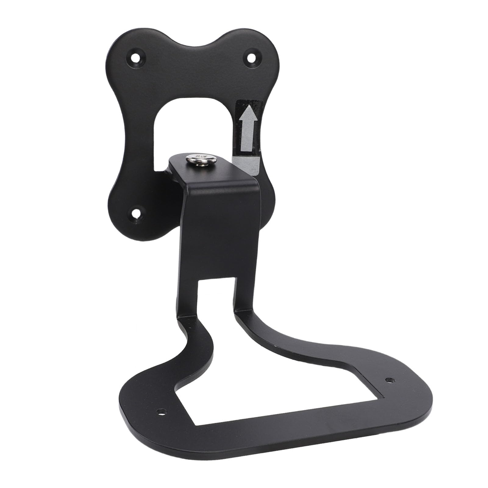 Aramox Soporte de Pared para Altavoz, Soporte de Pared para Altavoz de Metal, Giratorio de 3 Mm de Grosor, Ahorro de Espacio con Tornillos para Enchant, Sala de Estar, Oficina en Casa (Black)