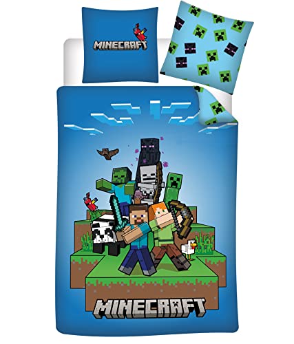 Miniatura 2 de Minecraft Ready To Survive Reversible Bedding Set, Duvet Cover 140 X 200 Cm Pillowcase 63 X 63 Cm
