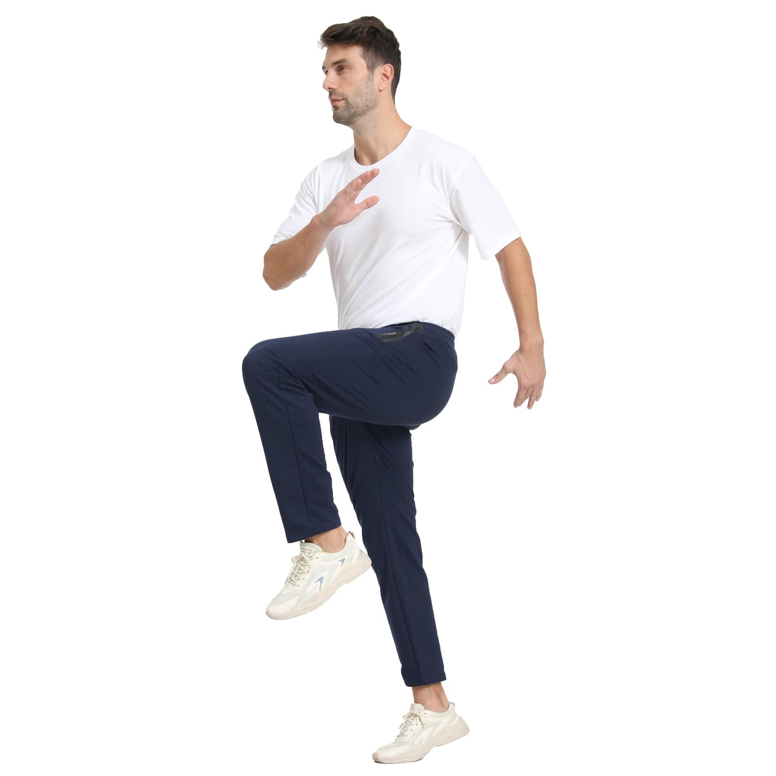 JustSun Jogging Homme Survetement Pantalons de Sport Homme Coton élastique avec Poches
