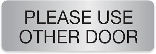 Miniatura 31 de SBLABELS Authorized Personnel Only - Letrero adhesivo para puerta y pared para restaurantes y pequeñas empresas, 3 x 9 pulgadas, color plateado