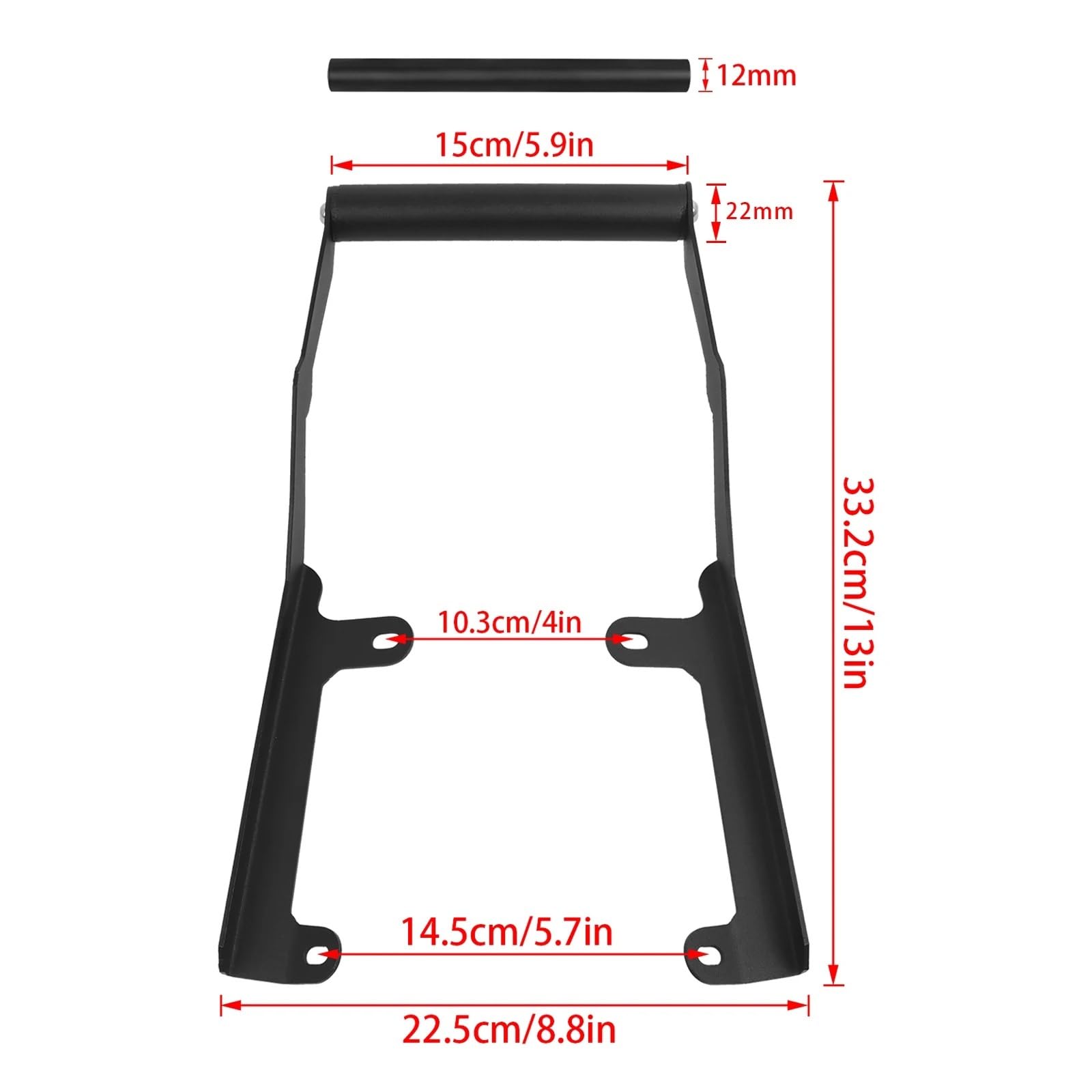 Uchwyt na nawigację GPS 12MM/22MM do Hondy Forza 750 FORZA750 2021-2025, stojak na telefon, uchwyt na kamerę samochodową Uchwyt do nawigacji GPS(22MM)