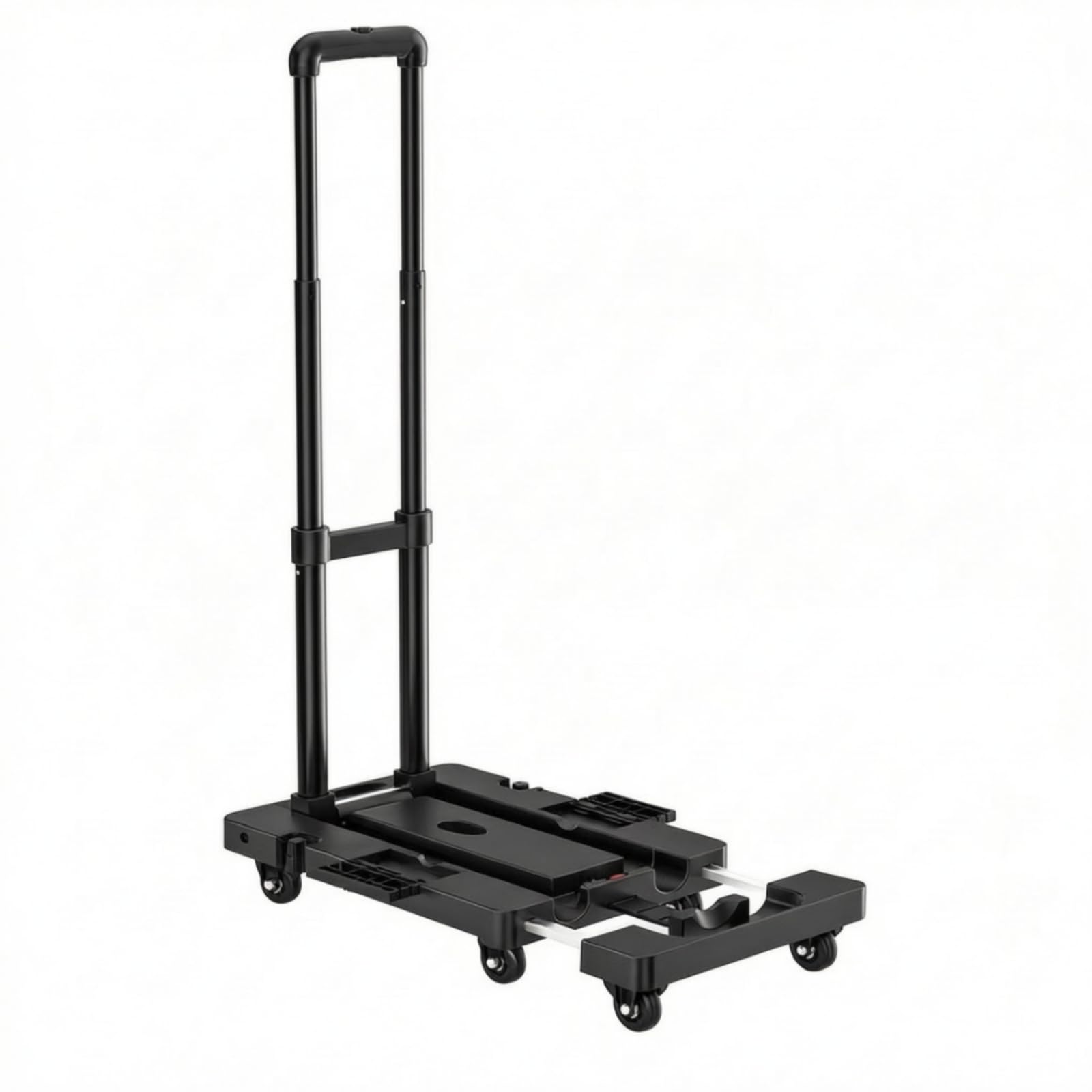 Carrello Pieghevole da Trasporto Mano Carrello Utility Carrello Portatile Carrello con Ruote Design Estensibile per Carichi Grandi