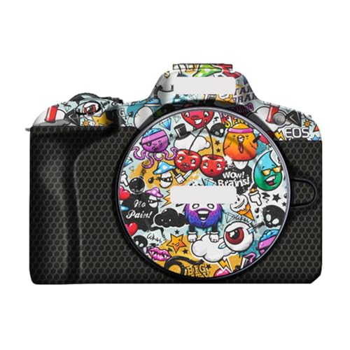 R 100 カメラボディステッカー 保護スキンフィルムキット スキンアクセサリー ビニールラップデカール に適合する Canon EOS R100用(グラフィティホワイト)