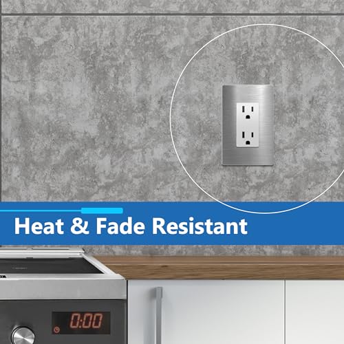 Image of LIDER Decorator Metal Wall Plate, Temperature and Impact Resistant, Screwless Cover, Modern Decoration Upgrade, Mid-Size 1-Gang 4.88 inch x 3.11 inch, LSMWP-31M-SS, UL Listed, Stainless Steel, 1-Pack