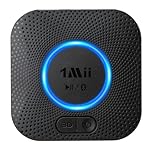 [Upgraded] 1Mii B06 Plus Bluetooth Receiver with 3.5mm Jack or RCA, HiFi Bluetooth 5.3 Audio Receiver Adapter with 3D Surround aptX HD for Streaming Music from Smartphone to Old Vintage Stereo System