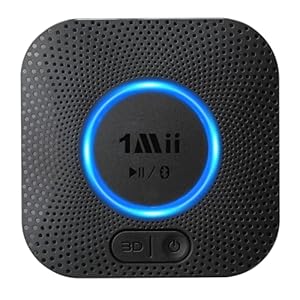 1Mii B06+ Bluetooth Receiver, Hi-Fi Wireless Audio Adapter, Bluetooth 5.3 Receiver with 3D Surround aptX HD aptX Low Latency for Home Music Streaming Stereo System