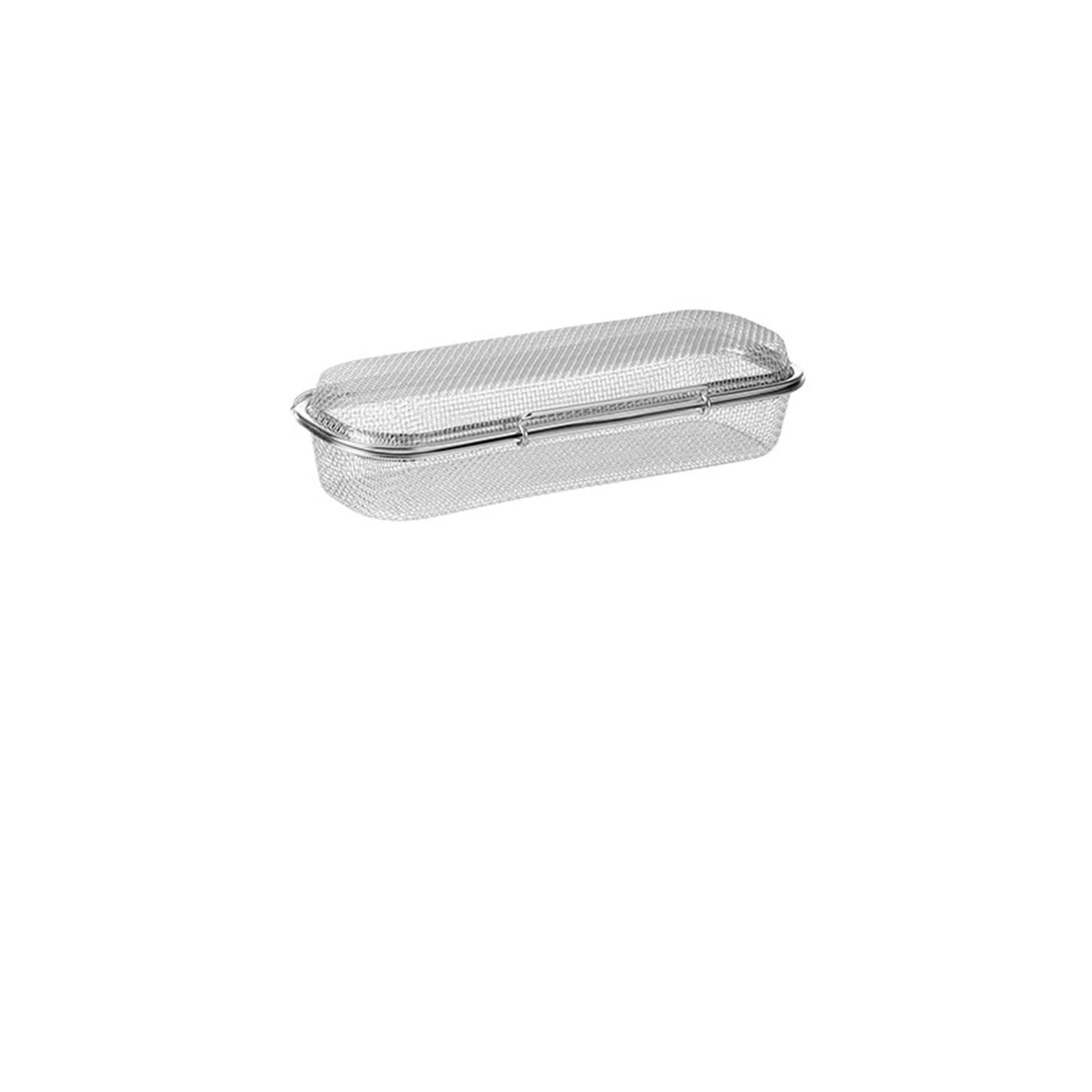 Cesta de lavavajillas, compatible con SHIMOYAMA, 27x11x6cm | Soporte de acero inoxidable 304 para artículos pequeños, reutilizable, 05N3IUG27116A