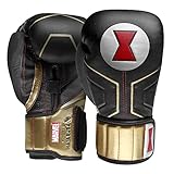 Hayabusa Marvel Hero Elite Boxing Gloves for Men and Women - Black Widow, 12 oz