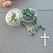 St Jude Scented Rosaries 12 PCS Baptism Pavors Memorial Church Event First Communion Funeral Recuerdos para Bautizo, Green