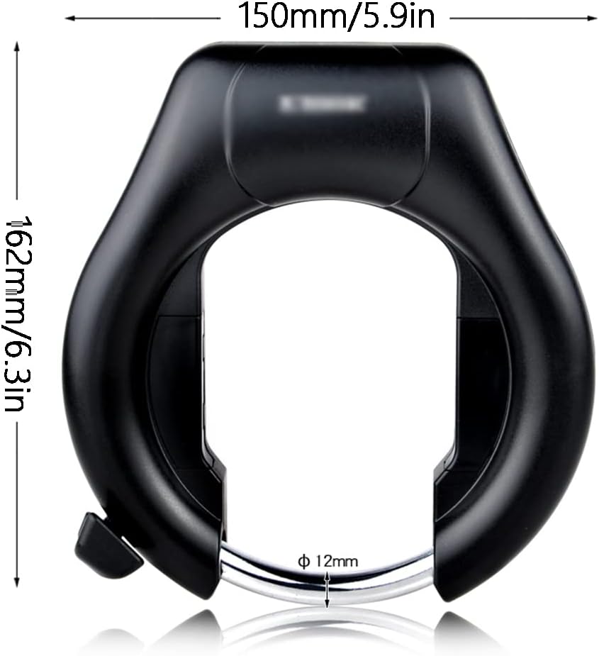 Heavy Locks Bike Lock Small Bike Ring Lock with 2 Keys Portable Security Locks Scooter Lock for Bicycle Scooter Gate Fence Garage U-Locks for Bicycles